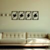 FONDO1 SSDECO.es | Set de Cuadros Decorativos Ases de Baraja - 4 Piezas (120x40 cm)